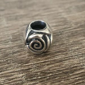 Silver Rose Pandora Charm